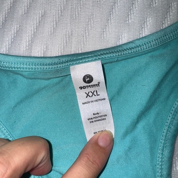 90 Degree By Reflex Teal Tank Top - Picture 5 of 5